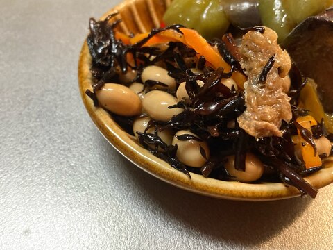 レンジで簡単！ひじき五目